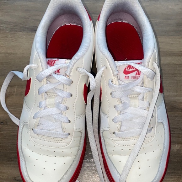 Nike Red and White Sneakers - Picture 2 of 4